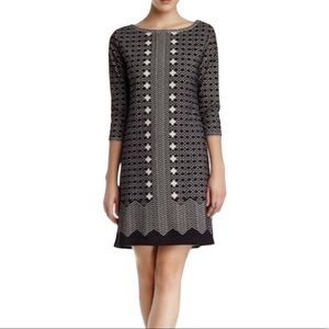 Max Studio Printed Shift Jersey dress